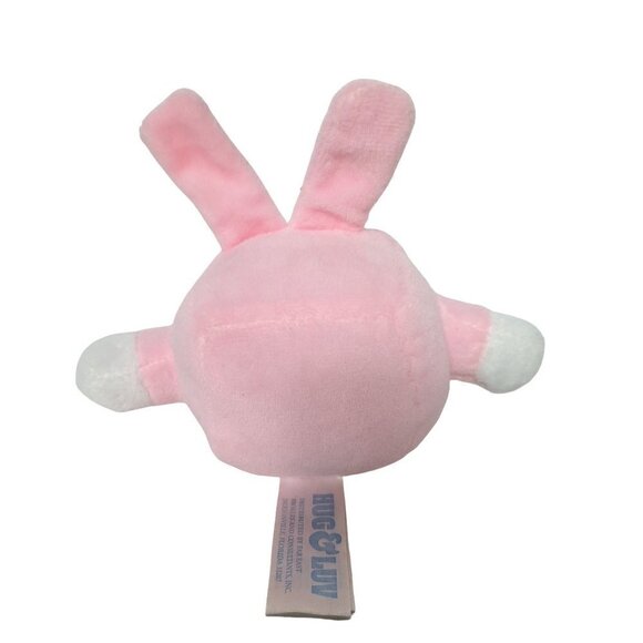 Hug & Luv Pink Bunny Easter Plush Stuffed Animal 5.5 Inch - Picture 3 of 6